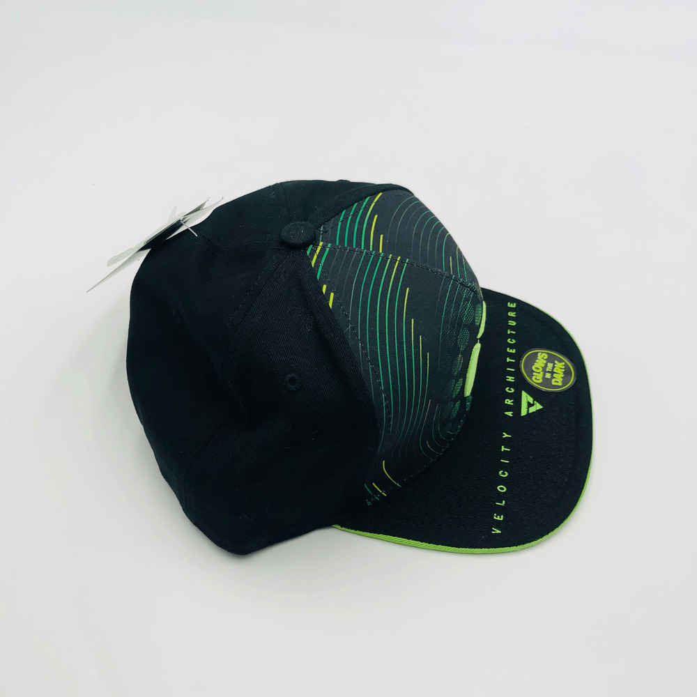 Xbox Series X Velocity Architecture Snapback Hat Black Green Glow in the‎ Dark - Picture 3 of 4